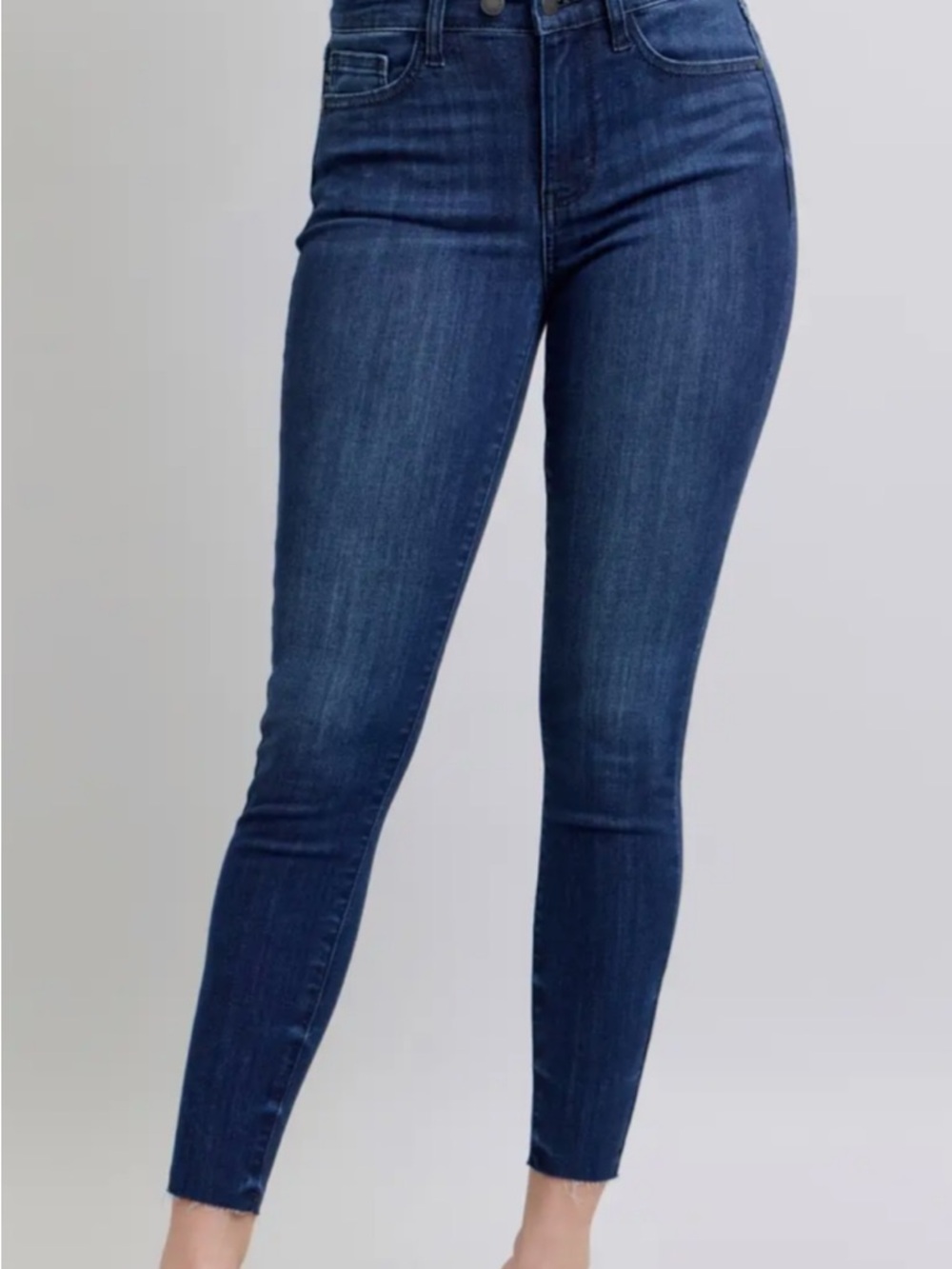 Judy Blue Mid-Rise Indigo Skinny Jeans